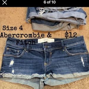 Abercrombie n Fitch jean shorts. Size 4